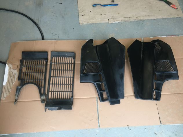 Convogliatori aria con griglie radiatore Moto Enduro MALAGUTI 125 YLC anno 1989