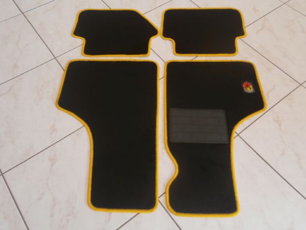 Tappetini logo Abarth Fiat 500 F L R Fiat 126 1' serie FSM Personal bis