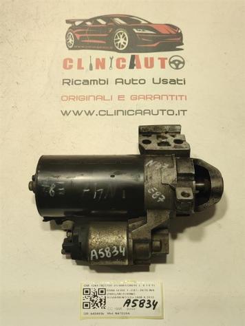 MOTORINO D' AVVIAMENTO BMW Serie 1 Serie (E87) 1241 7823700 -01 0001139016 N47D20A diesel 1995 (0407)