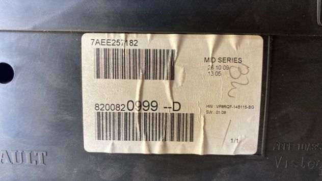 Quadro strumenti Renault Clio 1.5DCI del 2010 (8200820999D) - Foto 4