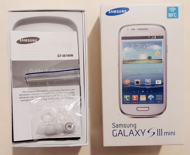 Scatola vuota originale x telefono Samsung Galaxy S III mini completa di librett - Foto 2
