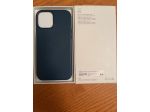 Custodia Iphone in pelle con MagSafe blu scuro