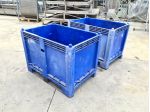 2 bins impilabili per stoccaggio usati