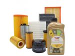 KIT TAGLIANDO 4 FILTRI MISTI 4LT OLIO TOTAL ECS 5W30 PEUGEOT 207 1.6 HDI