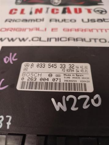 CENTRALINA PIANTONE STERZO MERCEDES Classe S W220 4° Serie A0335453332 diesel 3222 (9905) - Foto 2