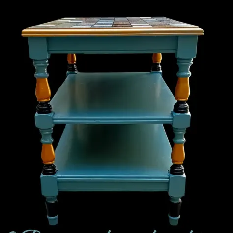 Tavolo "Coccinelle", dipinto e decorato a mano. - Foto 3