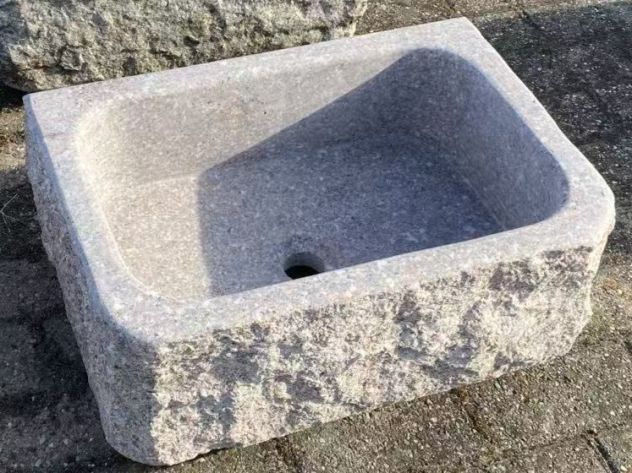 Lavello lavandino per cucina in pietra granito 50cm - Foto 8