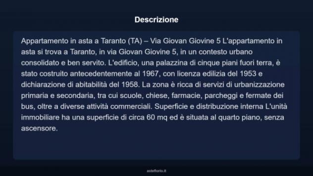 Immobile in asta di 60 m² in vendita a Taranto - Foto 4