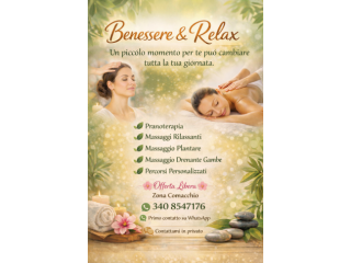 Massaggi - benessere Comacchio - Pranoterapia e massaggi Tel:3408547176