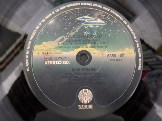 DIRE STRAITS - Love Over Gold - LP / 33 giri 1° Stampa 1982 Italy Vertigo - Foto 3