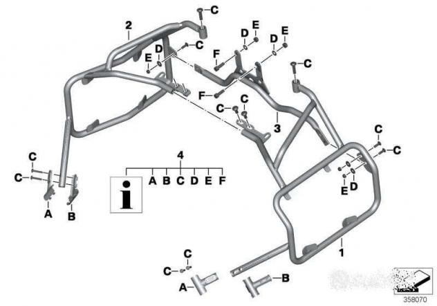 SUPPORTO VALIGIA BMW F800GS F 800 GS - Foto 6