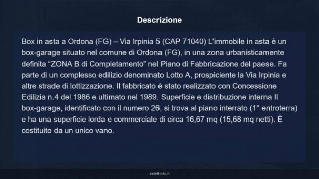 Immobile in asta di 16 m² in vendita a Ordona - Foto 6