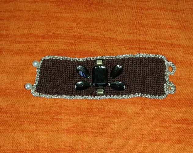 BRACCIALE DONNA RICAMATO CON PIETRE - Foto 6