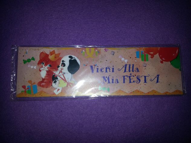 13 CONFEZIONI NUOVE,SIGILLATE,DI INVITI PER FESTE/COMPLEANNI PER BAMBINI/ADULTI/ - Foto 6