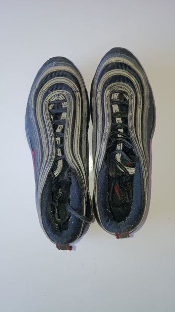 Snicker NIKE Air Max 97 -Originali Americane - Nere con baffo rosso - Molto rare