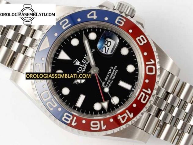 Rolex Replica GMT-MASTER II 126710 BLU/ROSSO CERAMICA 904L 1:1 MIGLIOR EDIZIONE SUL BRACCIALE JUBILEE SH3285 - Foto 3