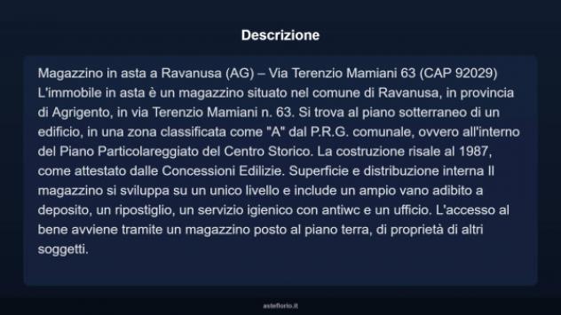 Immobile in asta di 20 m² in vendita a Ravanusa - Foto 7