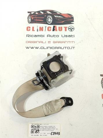 CINTURA DI SICUREZZA POSTERIORE SX MERCEDES CLK Coupé W209 2038601585 271942 (02)