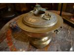 Pentola-braciere in ottone asiatica anni 60
