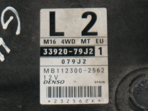 3392079J2 ECU SUZUKI SX 1.6 L2 4X4 33920-79J21 MB1123002562 MB112300-2562 - Foto 2