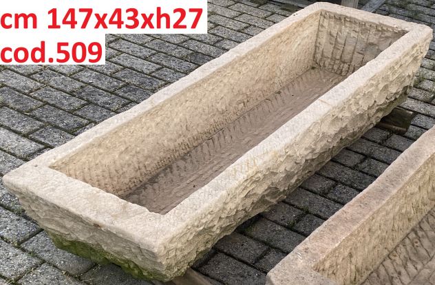 Antica vasca lavello fontana fioriera in pietra - Foto 8