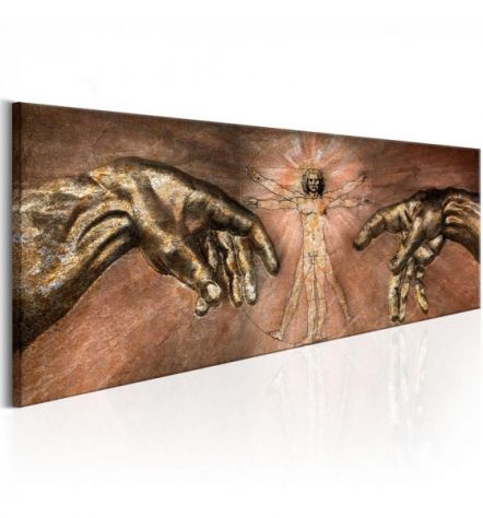 Quadro La Creazione Di Adamo Cm. 120x40 E 135x45 ARREDALACASA