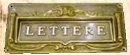 Buca lettere ottone lucido - Cardelli