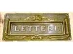 Buca lettere ottone lucido - Cardelli