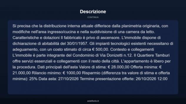 Immobile in asta di 76 m² in vendita a Taranto - Foto 12