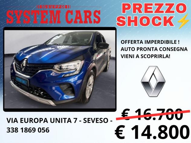 Renault Captur 1.0 TCE 100 GPL LIFE- OK NEOPATENATI - 24 MESI DI GARANZIA INCLUSI - CATENA DI DISTRIBUZIONE - OFFERTA LAST MINUTS