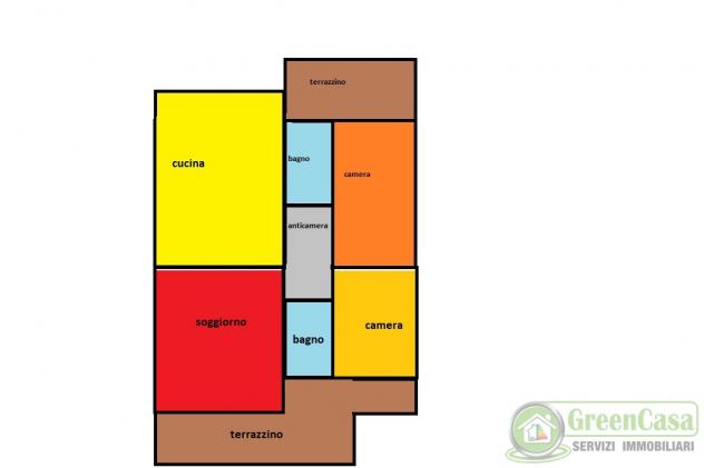 APPARTAMENTO di 3 vani e di 105 mq (ORNAGO) rif. IGC 3 LOCALI ORNAGO - Foto 10