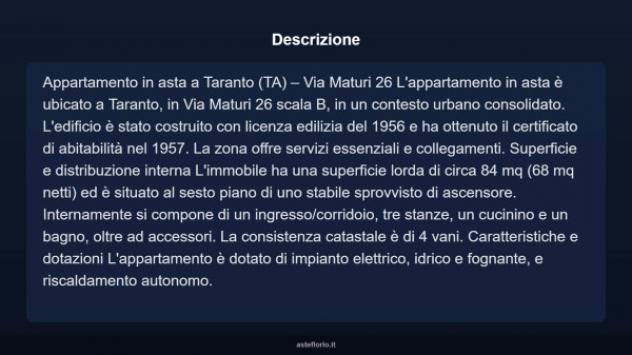 Immobile in asta di 84 m² in vendita a Taranto - Foto 5