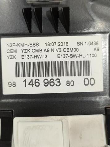 QUADRO STRUMENTI PEUGEOT 2008 1° Serie 9814696380 9814039880 HM01 (13) - Foto 3