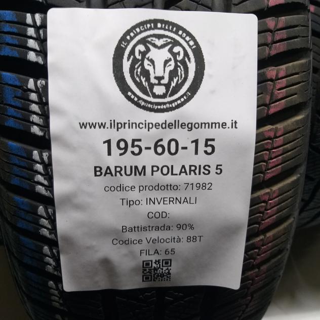 4 GOMME 195 60 15 BARUM A71982 - Foto 2