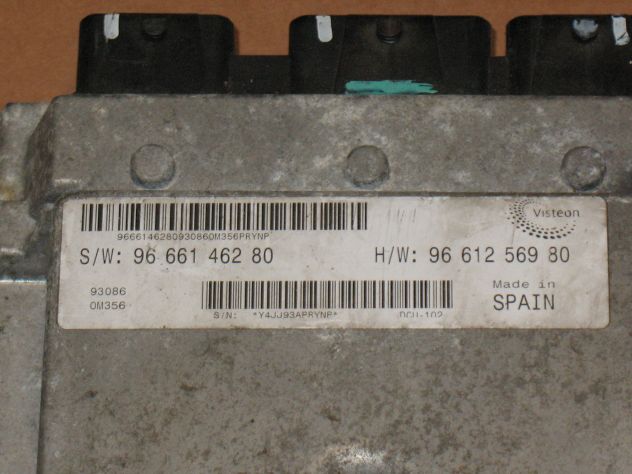 9666146280 ECU CENTRALINA DUCATO JUMPER BOXER DCU-102 VISTEON 9661256980 - Foto 2