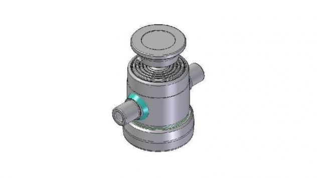 -CILINDRO TELESCOPICO STANDARD/SFERA 2 SFILATE 9 TONNELLATE