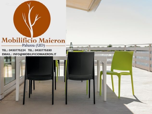 Sedie Tavoli Viterbo In Polipropilene Impilabili Arredo Bar Ristorante Esterno - Foto 6