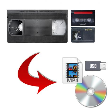 Conversione Digitale di Videocassette in MP4, USB e DVD a Palermo