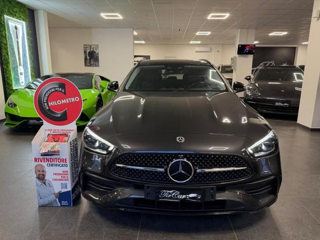 MERCEDES CLASSE C220 S.W. PREMIUM AMG 2.0 MHEV 200CV PELLE NAVI CAM ANNO 2022 - Foto 2