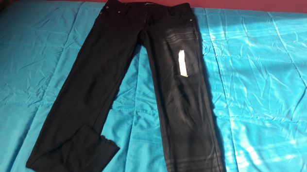 Jeans Leggings sottile donna nero Tg 42 - NUOVO