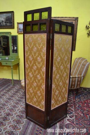 Antico paravento stile Liberty primi del 900 - Foto 5