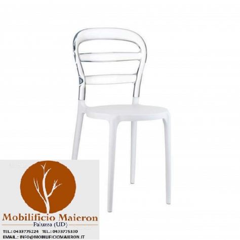 Sedie In Policarbonato Trasparente Per Interno Esterno Bar Pub cod 8022/F