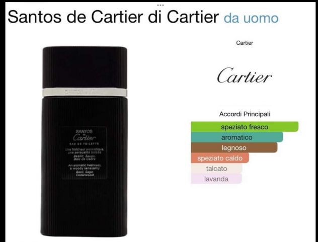 Santos Pasha Roadster Cartier profumo vintage - Foto 2