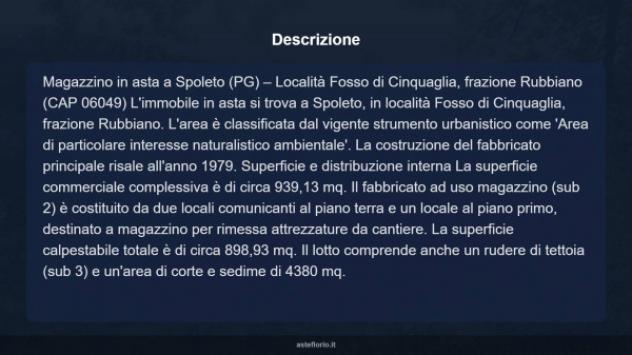 Immobile in asta di 939 m² in vendita a Spoleto - Foto 10
