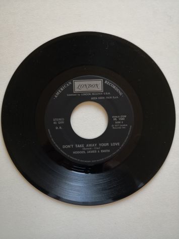 Disco Vinile 45 giri, Hodges James &amp; Smith - Away your love - originale del 1977 - Foto 3