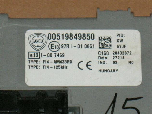 00519849850 Body computer fiat lancia alfa 00519849850 519849850 blu - Foto 4