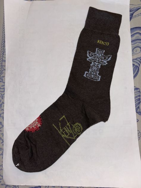 1 PAIO DI CALZE NUOVE DA UOMO FIRMATE ORIGINALI KENZO,MADE IN ITALY,NUMERO 42-44 - Foto 8