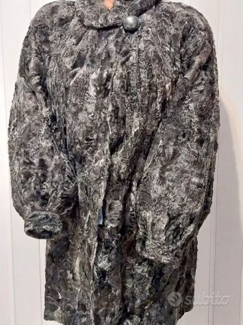 Cappotto pelliccia persiano Astracan tagli 48/50 Nuovo