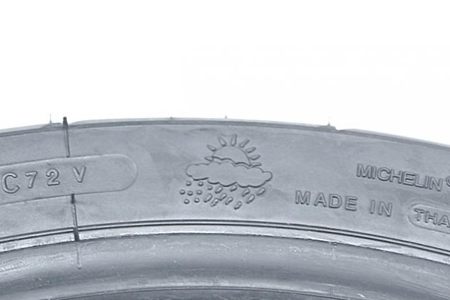 PNEUMATICO SEMINUOVO POSTERIORE PER MOTO MICHELIN ANAKEE III RADIAL 170/60 R17 ANNO 2015 TIRE 95% - Foto 5