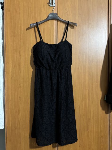 MINI ABITO/VESTITO OTTIME CONDIZIONI,PIZZO NERO,ELASTICIZZATO,MARCA URBAN CLASSI - Foto 3